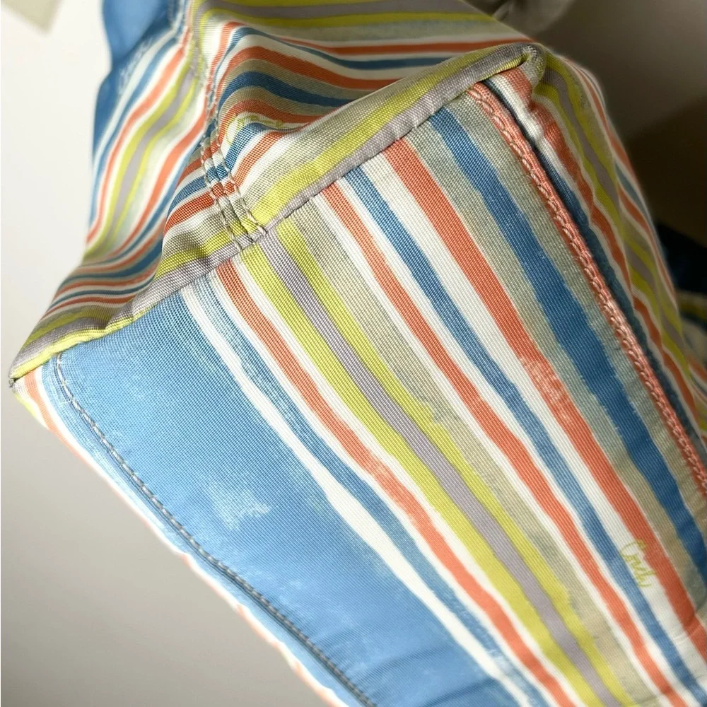 COACH Nautical East West Striped Beach‎ Summer Theme Purse F16624 Limited Ed